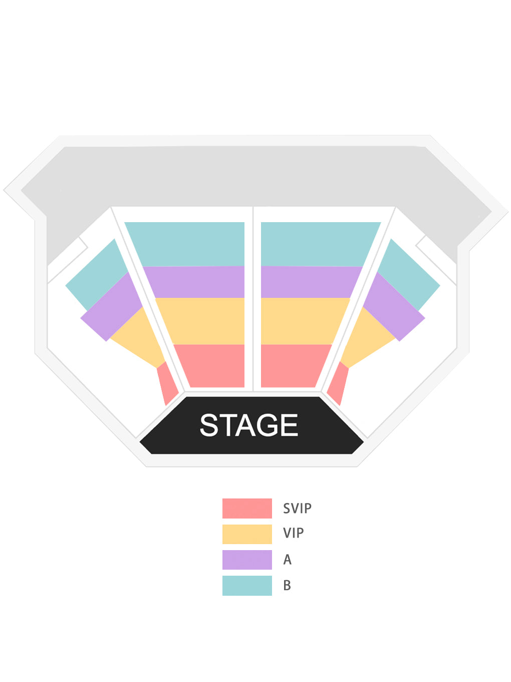 Event Admission Ticket - 门票（SVIP / VIP / General A / General B）